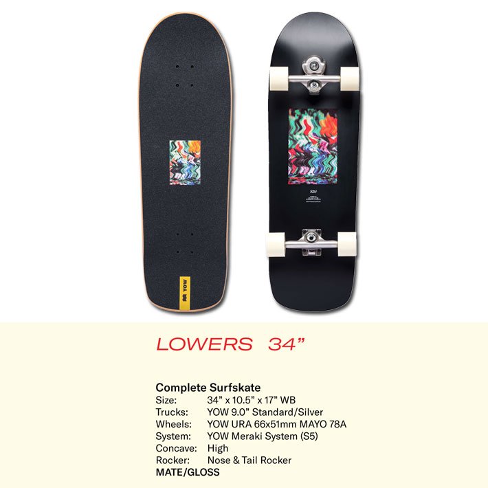 楽天市場】【購入特典付】YOW サーフスケート ヤウ LOWERS 34インチ