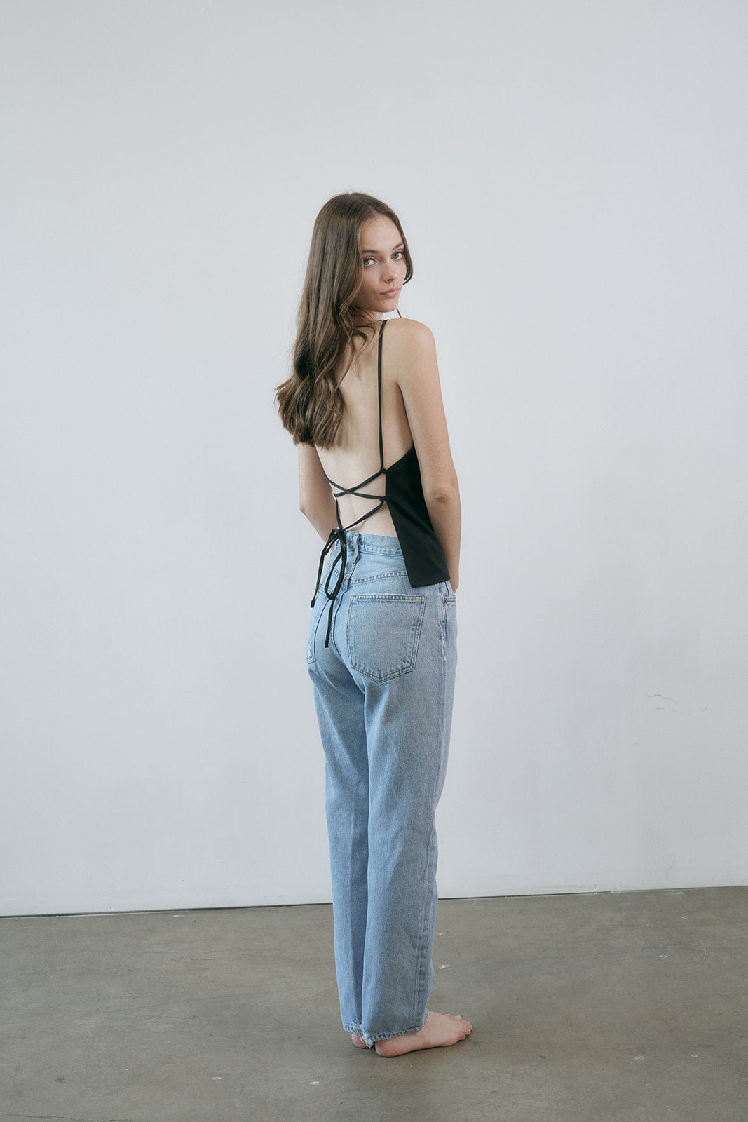 Open Back Apron Top – VINCENT JAMES