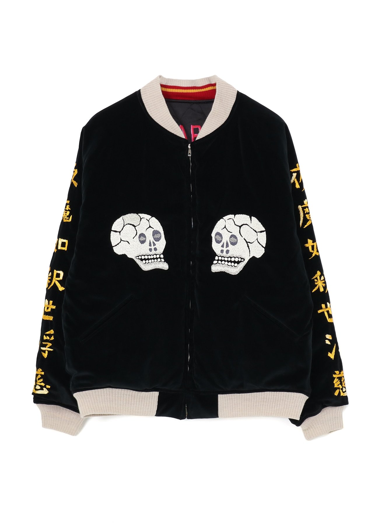 WILDSIDE xSAINT Mxxxxxxxx SOUVENIR SKULL JKT(S Black): (c)SAINT