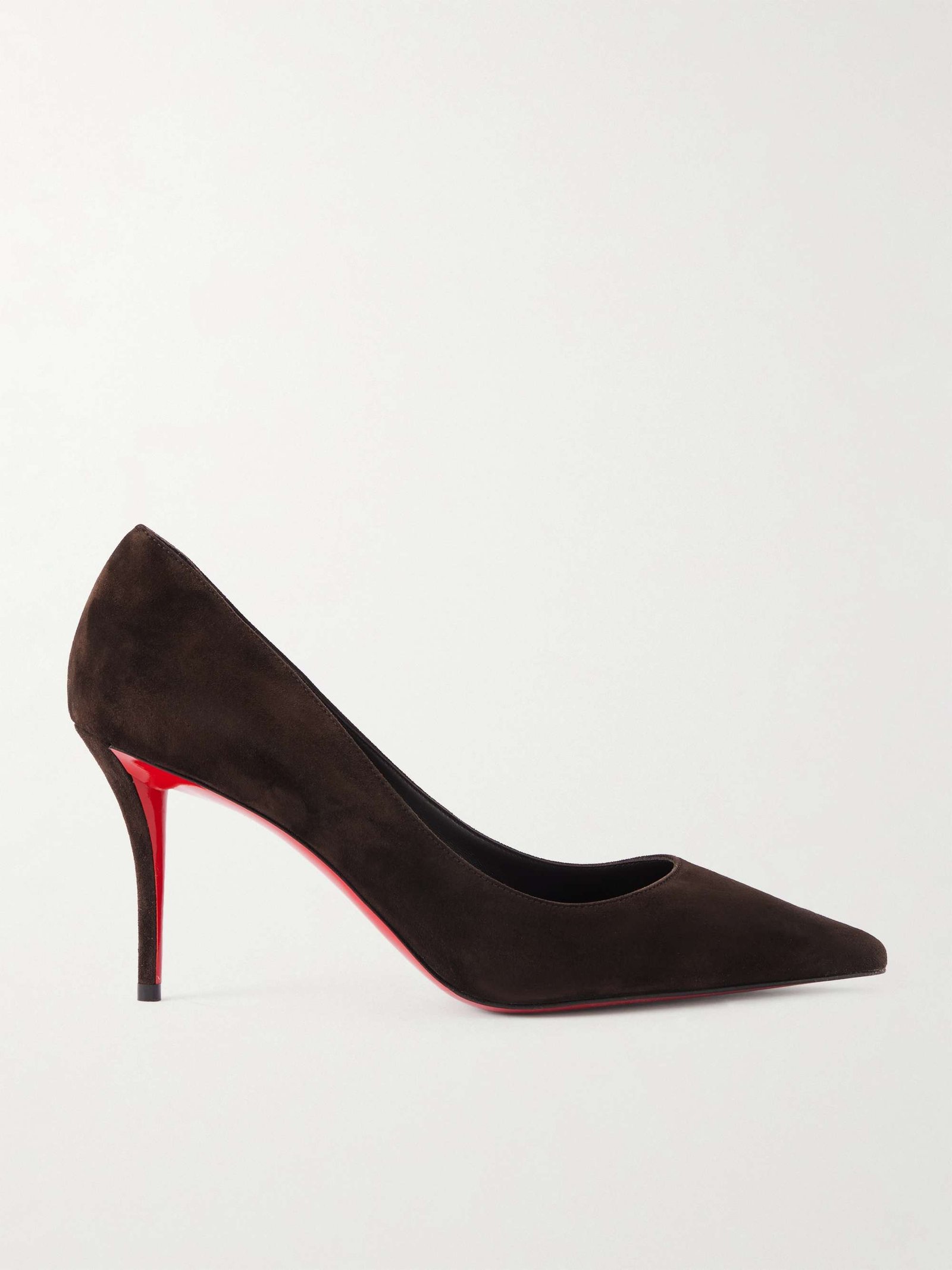 CHRISTIAN LOUBOUTIN Miss Z 80 suede pumps | NET-A-PORTER