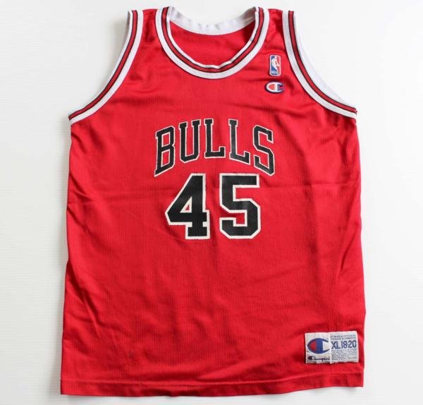 90s USA製 Championチャンピオン NBA BULLS シカゴ ブルズ JORDAN