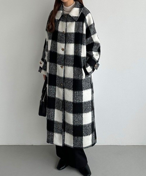 callautia（カラウティア） ステンカラーコート コート シャギー