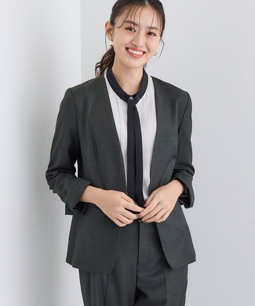 INDIVI（インディヴィ） スーツ 「日本製／スーツ／通勤」シルクウール