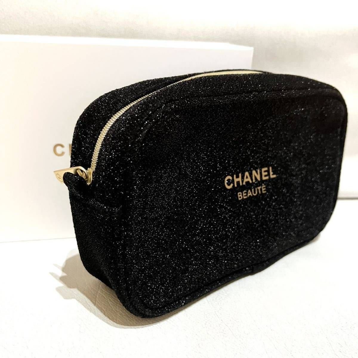 シャネル CHANELノベルティ 2way ポーチ チェーンショルダー
