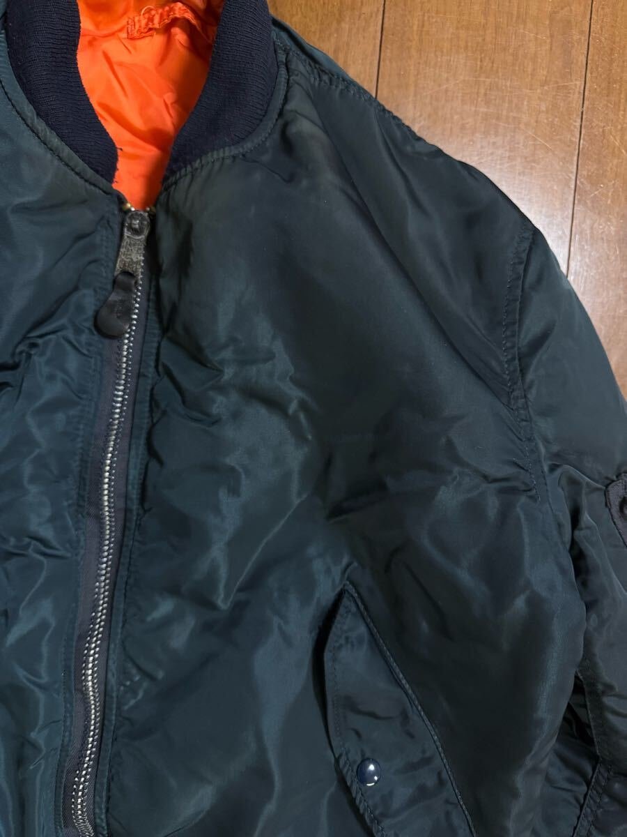 雰囲気系 ALPHA INDUSTRIES 90s 黒タグ USA製 ヴィンテージ MA-1