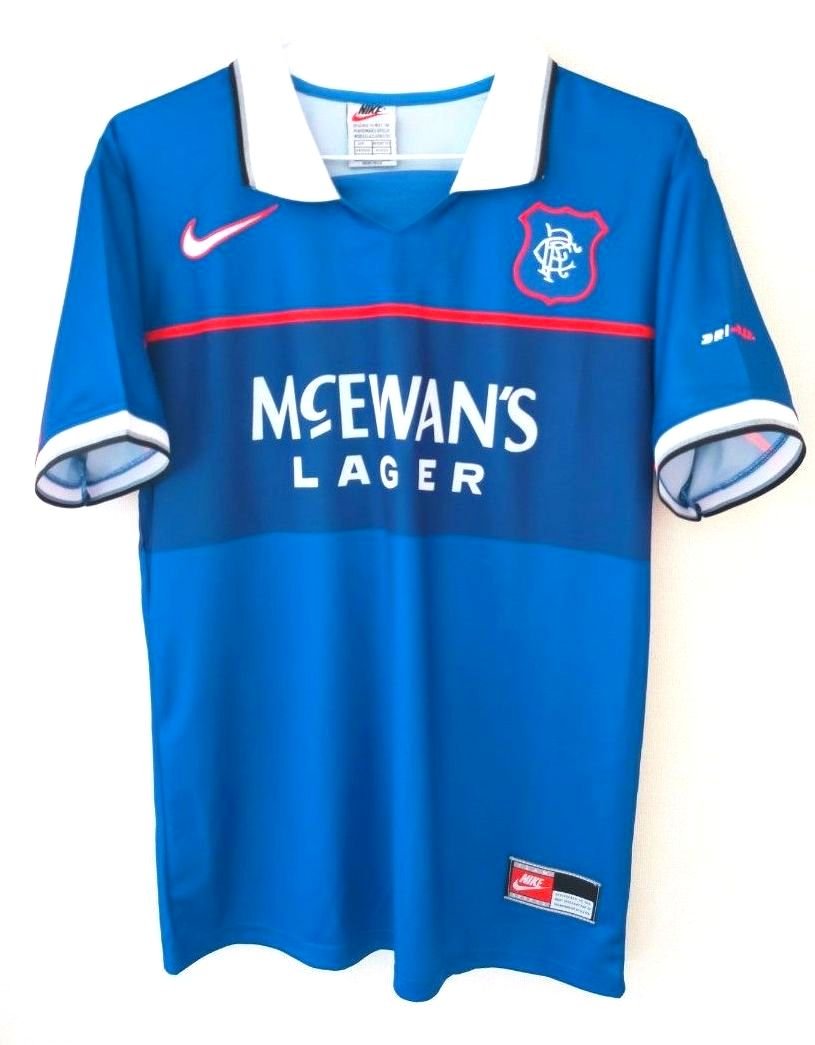 現地購入】グラスゴーレンジャーズ ガスコイン 97/98 ユニフォーム L