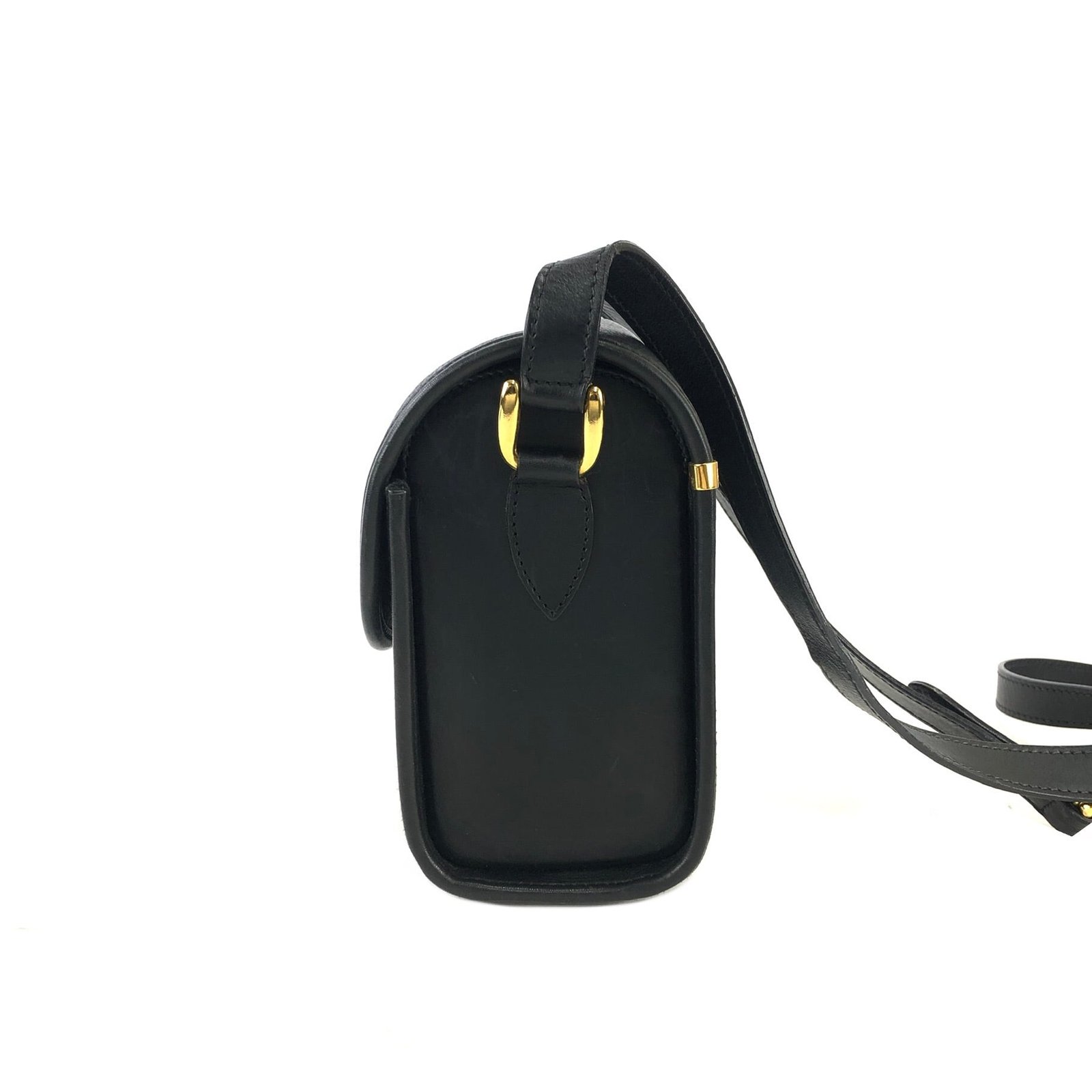 GUCCI グッチ ロゴ型押し エンボスレザー ボックス ミニバッグ