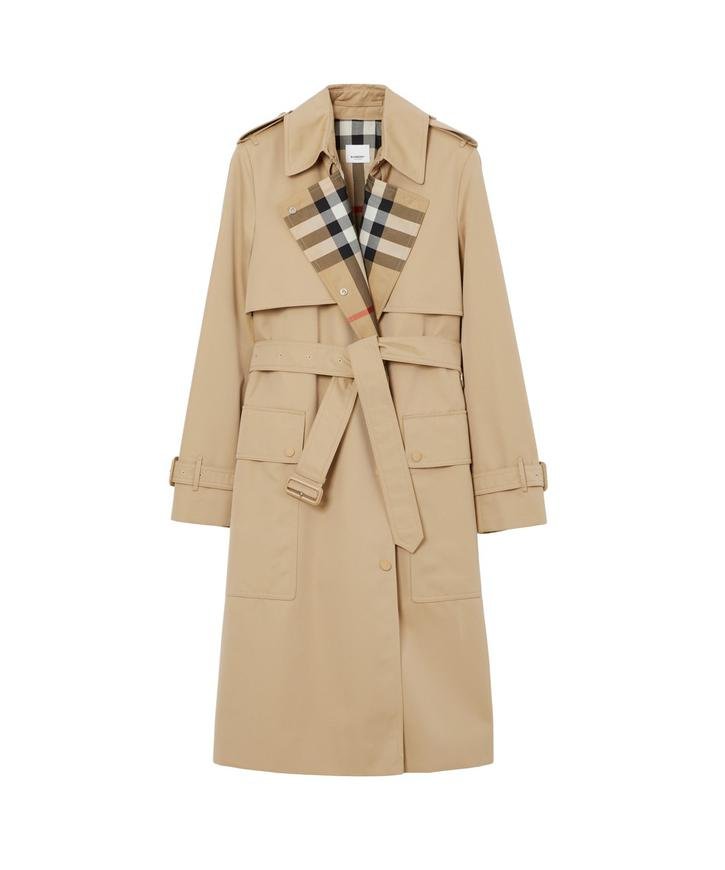 burberry/バーバリー通販 | ロング チェックカラー トレンチコート