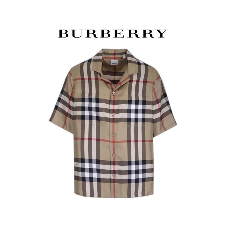 ☆関税込み・送料無料☆ バーバリーチェック半袖シャツ (Burberry/T