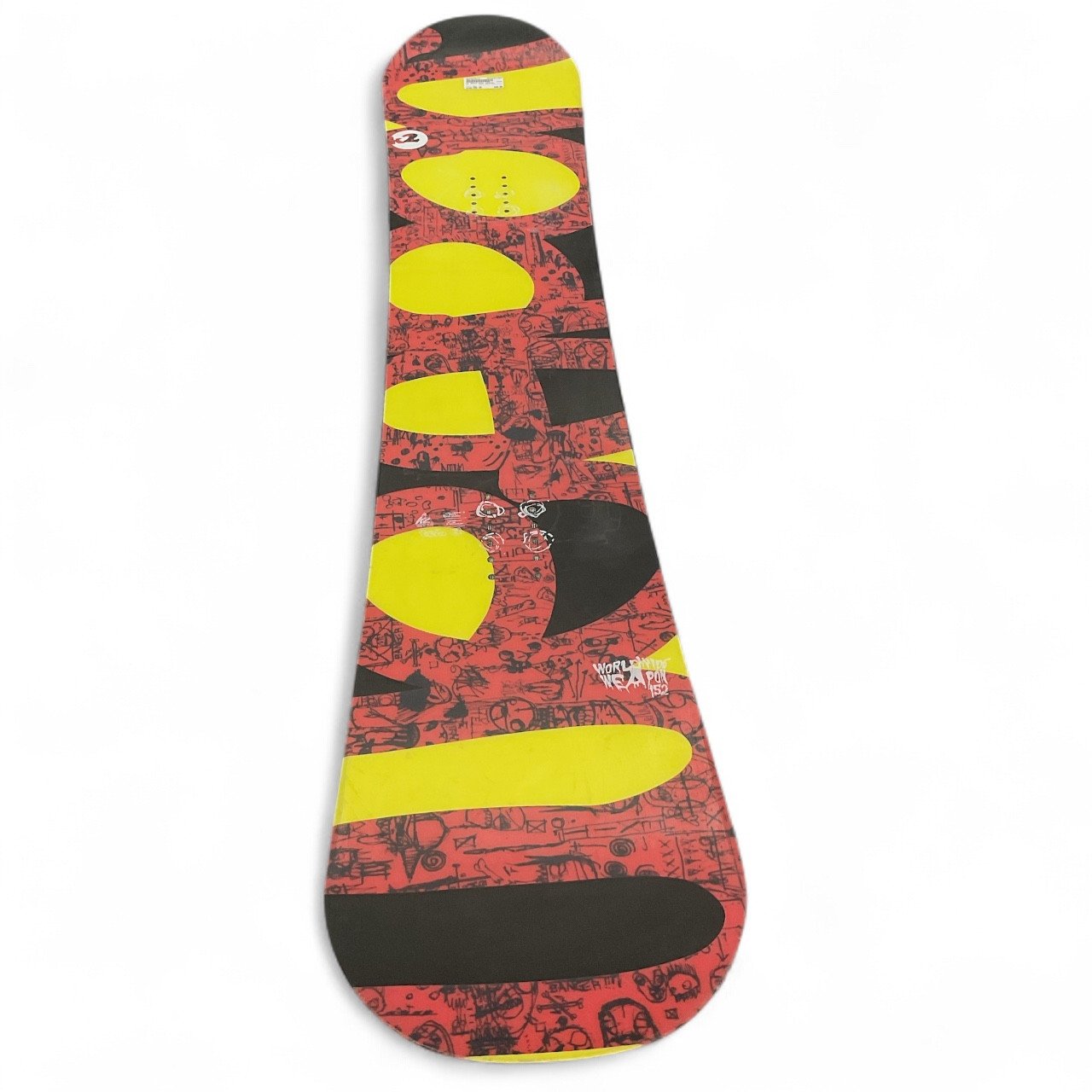 Used K2 WORLD WIDE WEAPON Mens Snowboard Only Red 152 cm