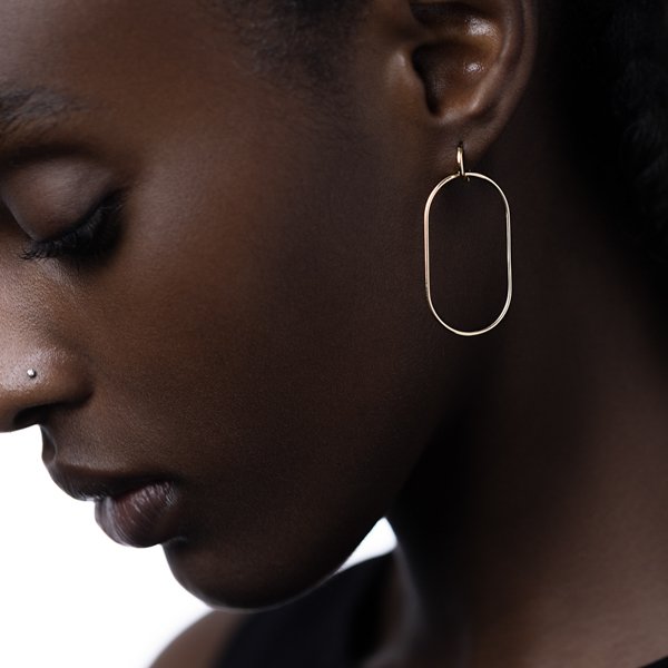 Short SPEAR ピアス / クリソプレーズ