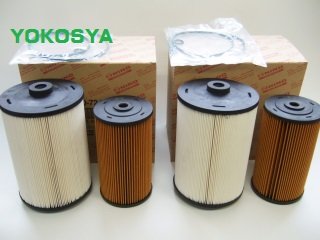 日野プロフィア用純正オイルエレメントセット大小セットS1560-72420X2