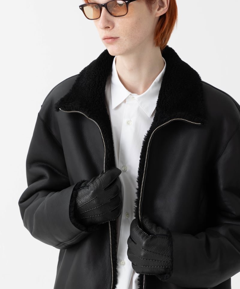 MB ULTIMATE FABRIC パーマネントレザーグローブ/ディアスキンカシミア