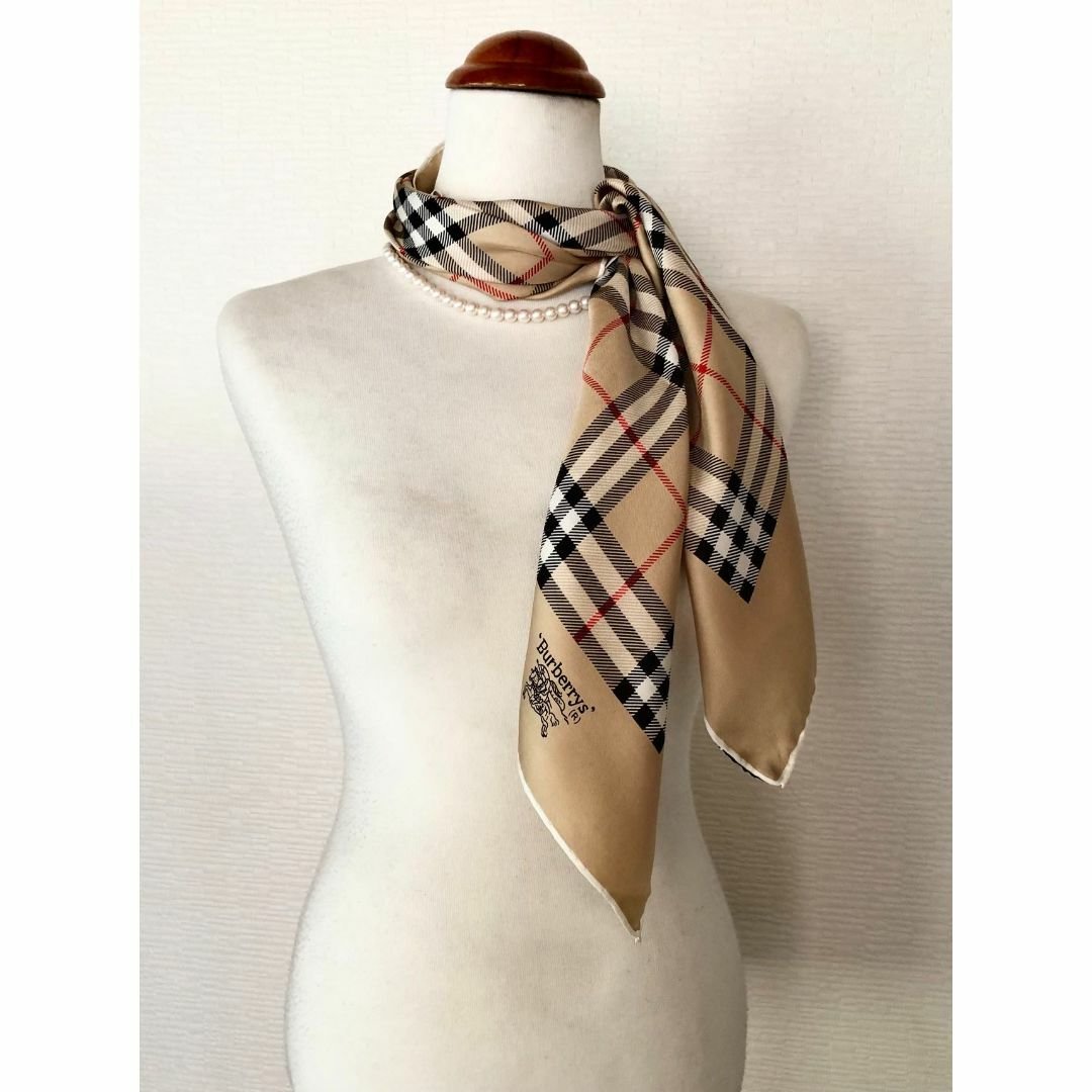 BURBERRY - 新品未使用 人気【Burberrys】バーバリーズ ☆大判 シルク