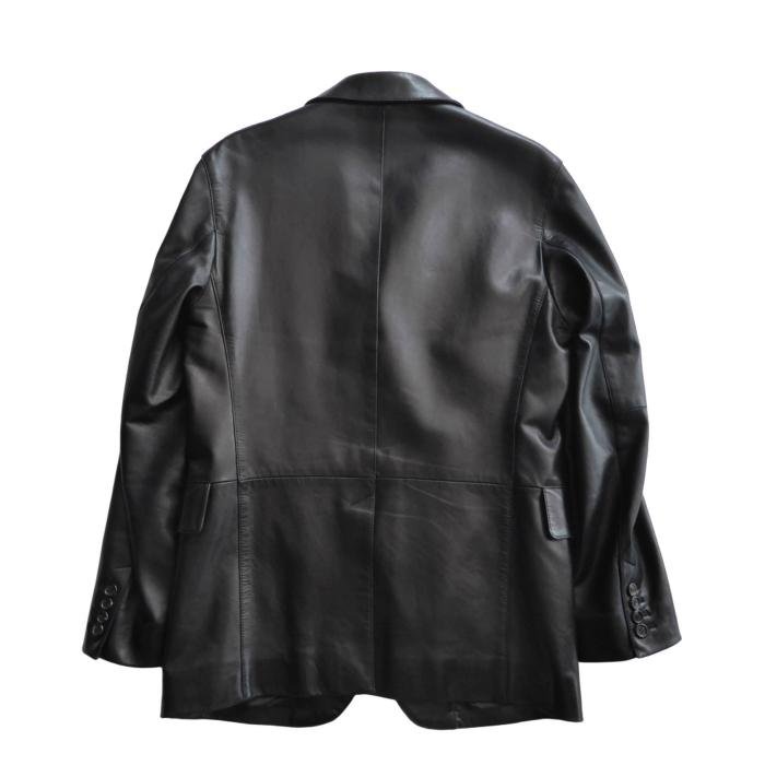 PRADA（プラダ） （PRADA）レザー テーラード ジャケット 3つボタン