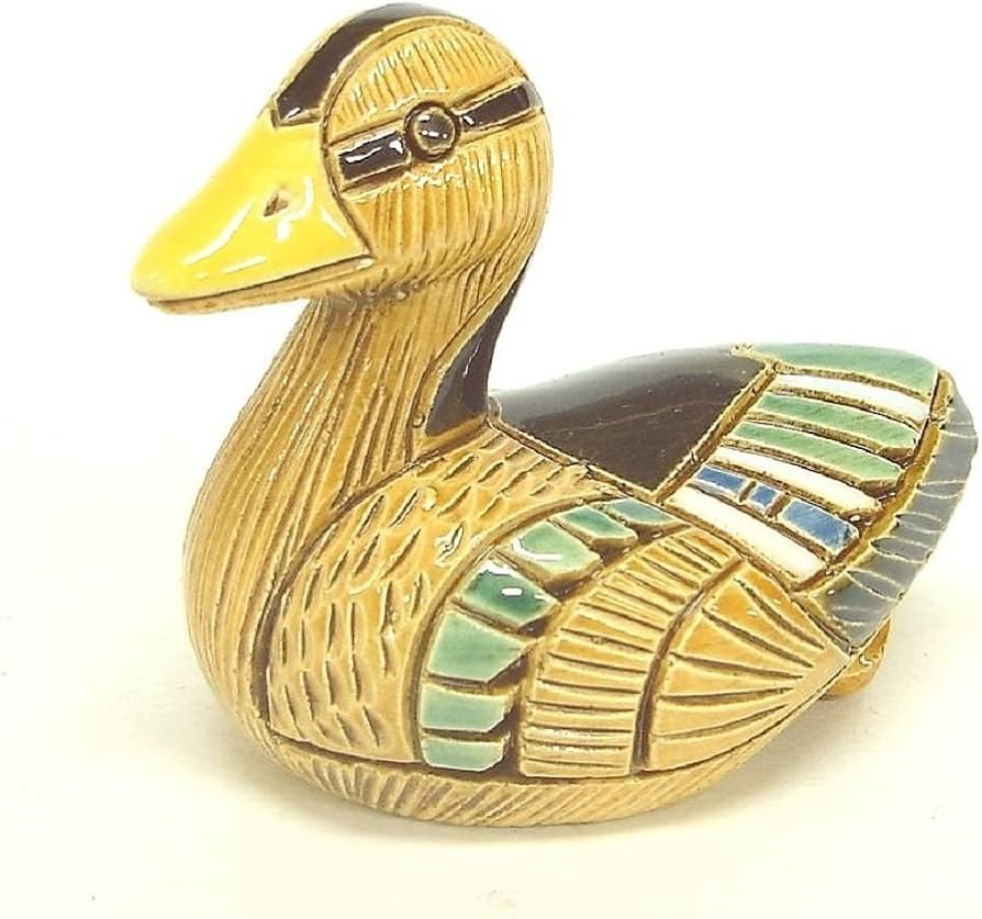 Amazon.co.jp: リンコナダ カモママ 240 陶器 動物 置物 鳥 カモ 鴨