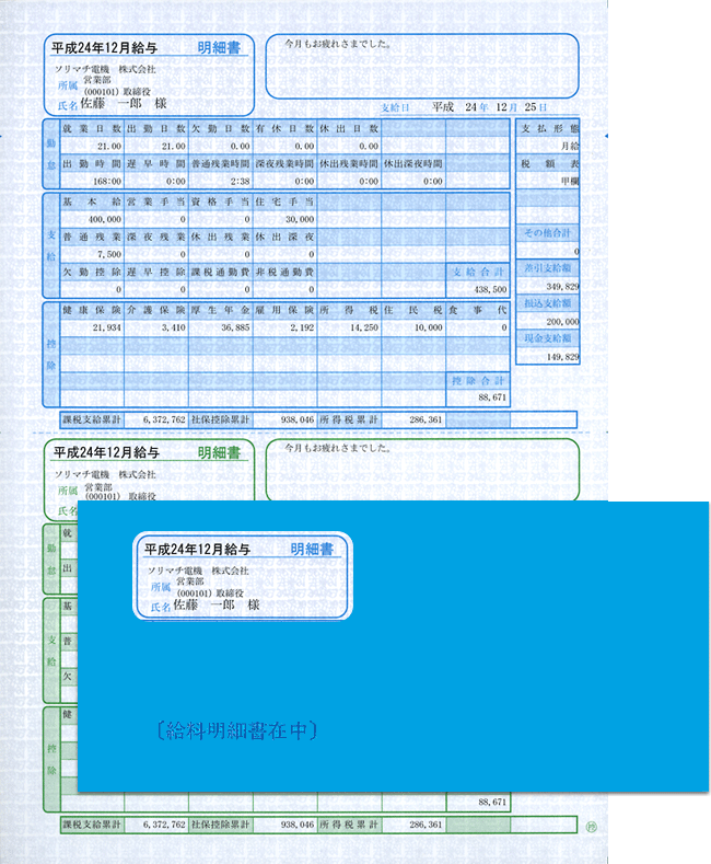 専用帳票「SR280 給与・賞与明細・封筒割引セット」