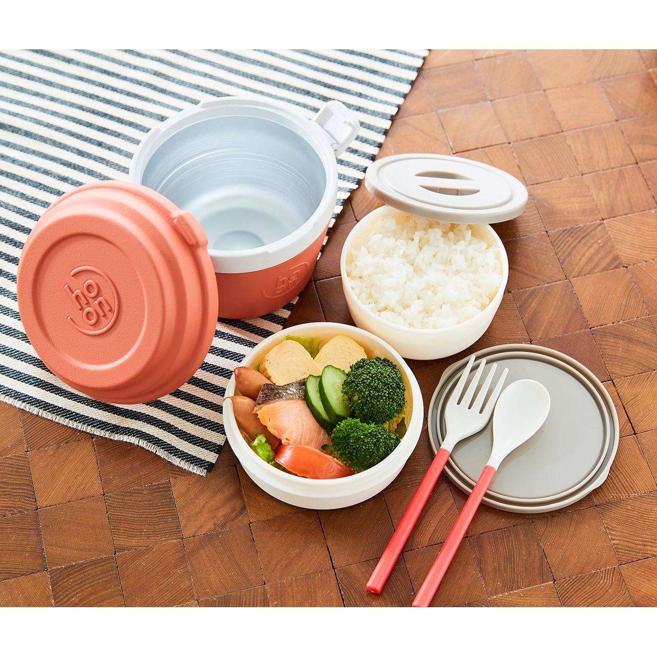 バケットランチジャー 550ml オレンジ LJB-55（OR）【おしゃれ