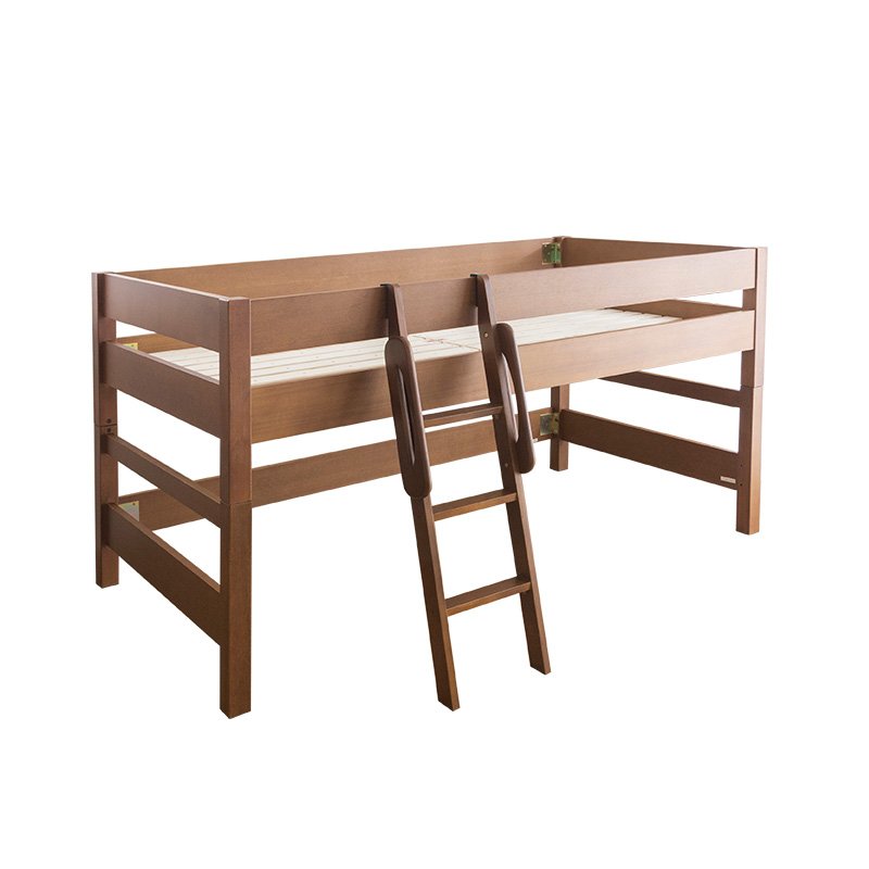 MINT ロフトベッド ベッド シングル 木製 ミドルベッド 天然木の贅沢