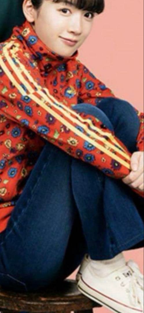 adidas 花柄 ジャージ Sサイズ かくかくしかじか 永野芽郁 アディダス