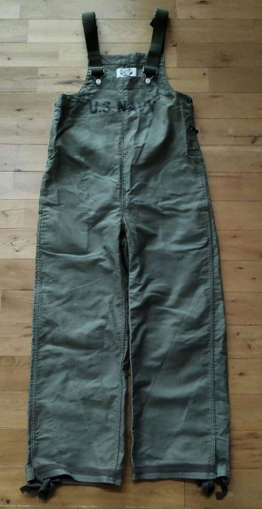 HOUSTON ヒューストン U.S.NAVY オーバーオール size36