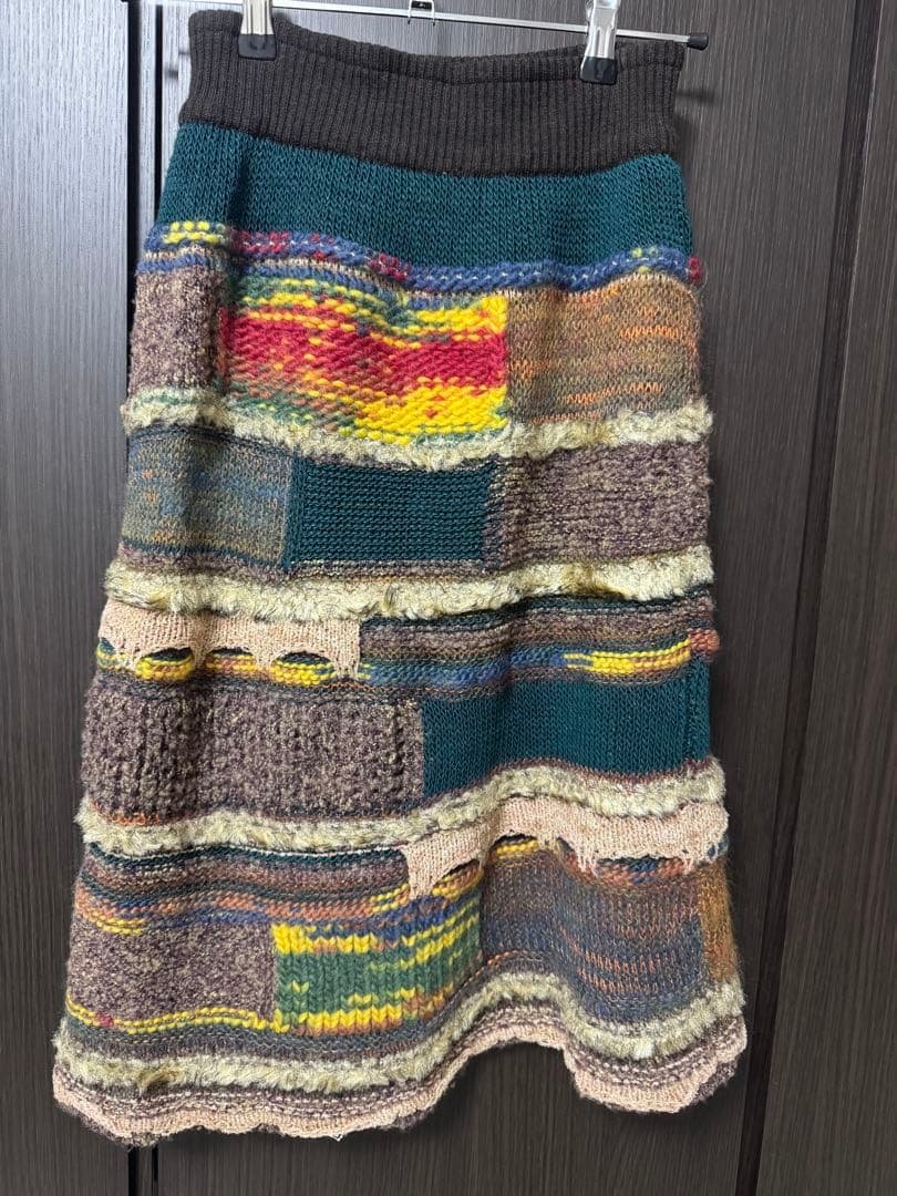 【NY VINTAGE 様】M.&KYOKO スカート セットアップ対応】チェック転写プリント フレアスカート（01-09FI07