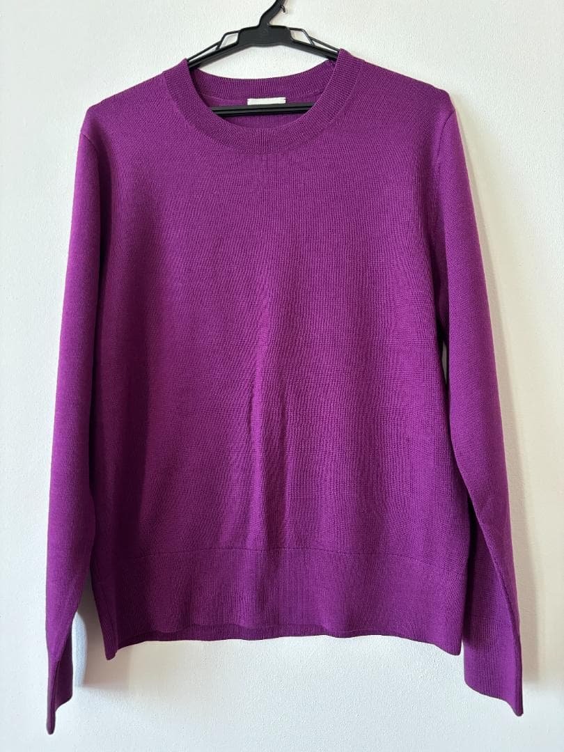 DRIES VAN NOTEN 紫色 ニット セーター Medium DRIES VAN NOTEN - DRIES VAN NOTEN(ドリスヴァンノッテン) 長袖