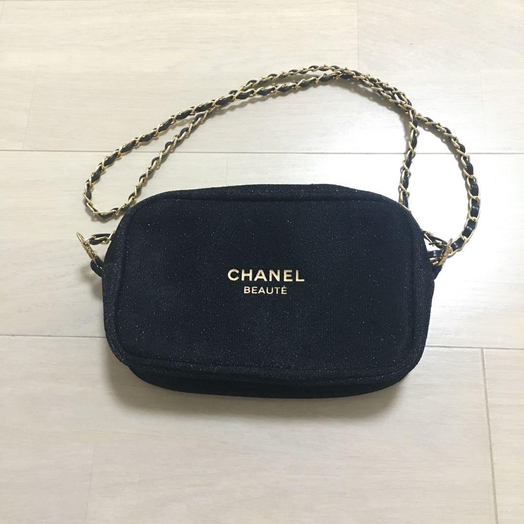 CHANEL シャネル ノベルティ ラメ ポーチ ショルダーバッグ - メルカリ