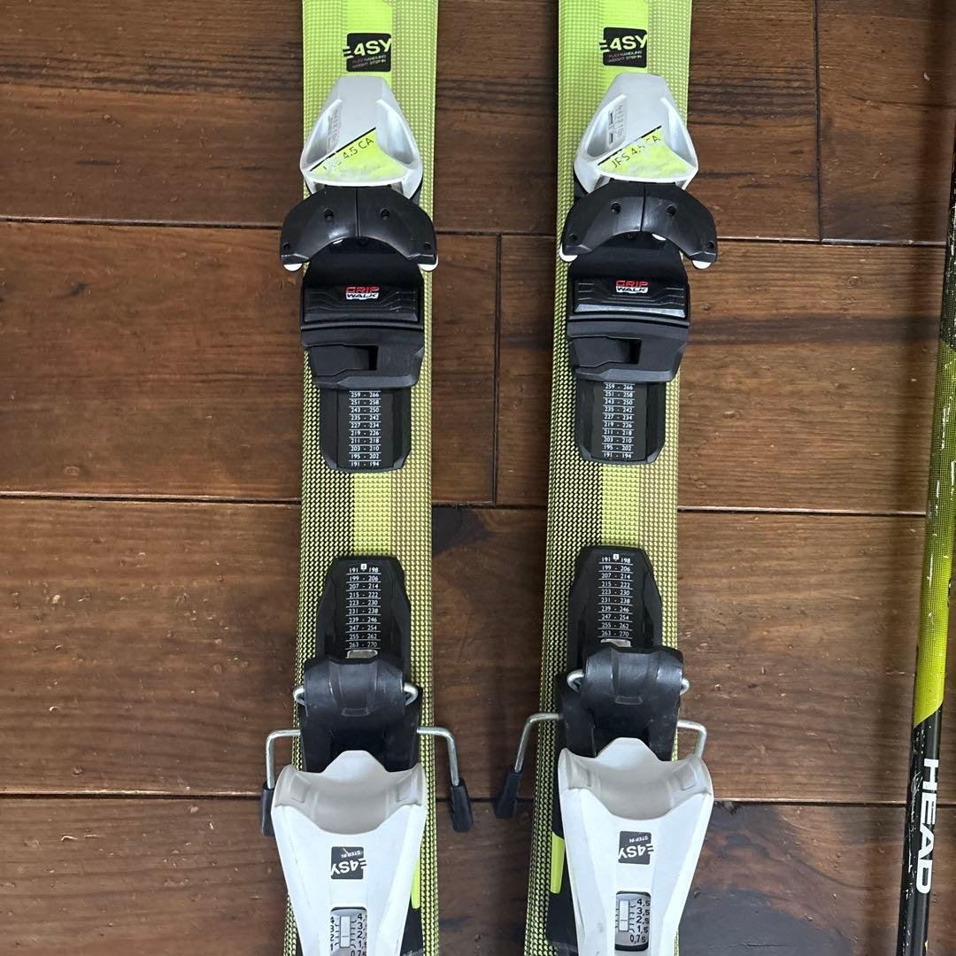 HEAD スキーセット バインディング付き 117センチ ブーツ22.5センチ