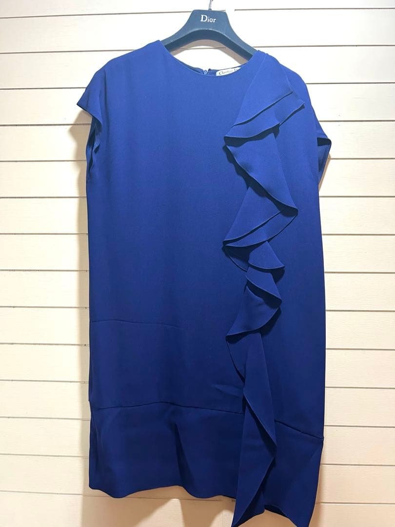 【オススメ】ディオール　ワンピース　ドレス　ネイビー　DIOR DIOR直営】23CRUISE 稀少 ベルト付き ドレス (Dior/ワンピース