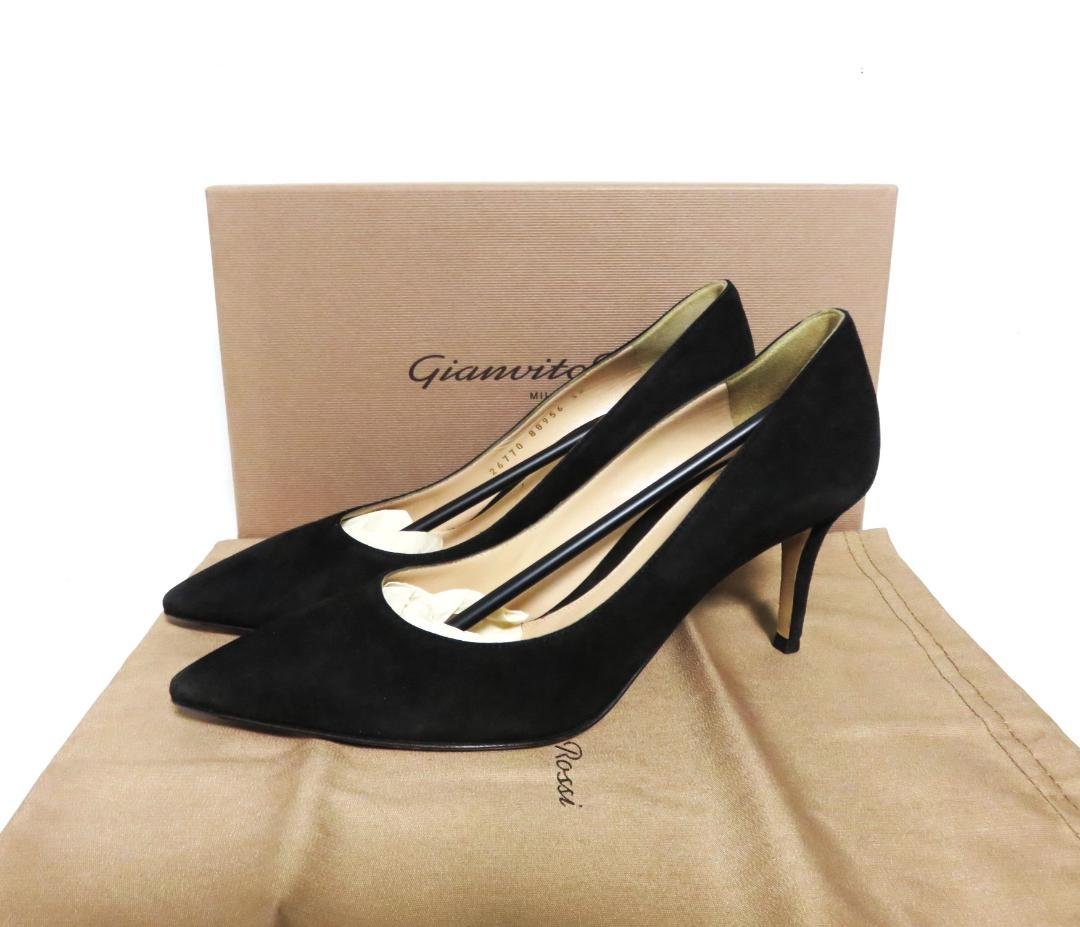 Gianvito Rossi GIANVITO 70 ブラック スエード 38 パンプス GIANVITO 70 | Gianvito Rossi